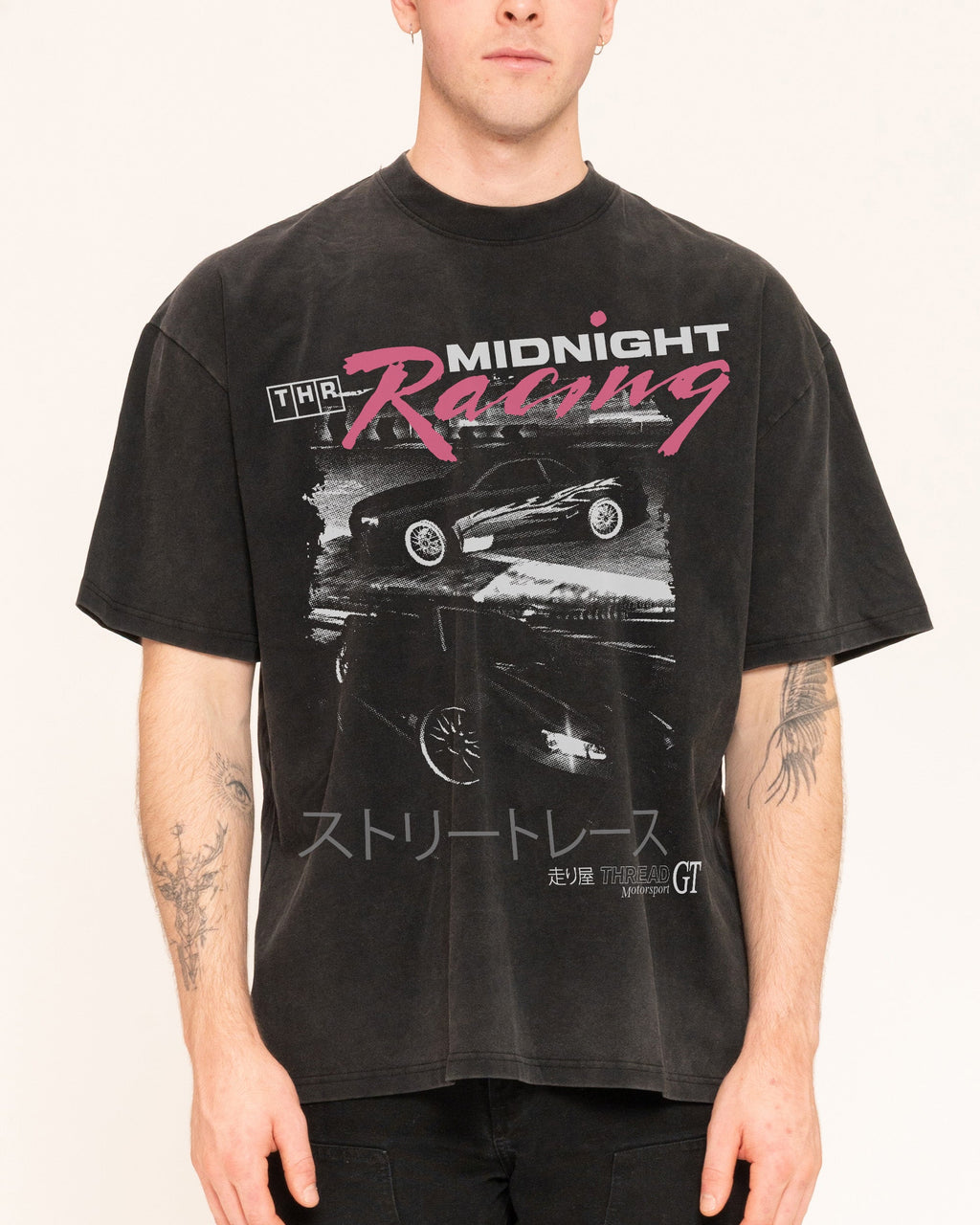 Midnight Drifting Oversized Tee Unisex