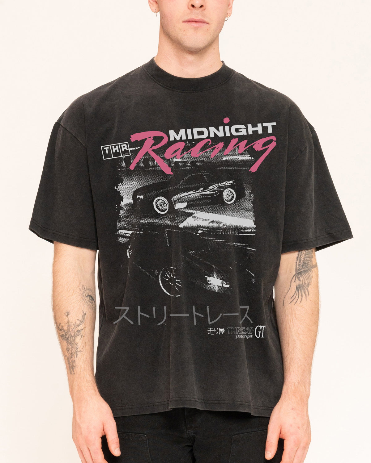 Midnight Drifting Oversized Tee Unisex