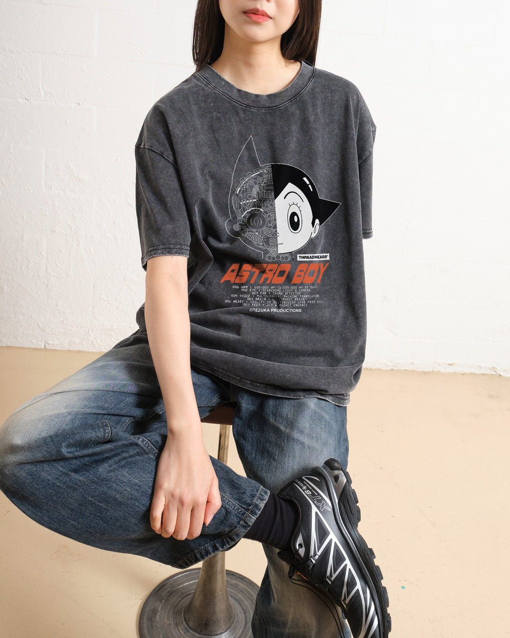 Astro Boy Head Data Oversized Tee Unisex