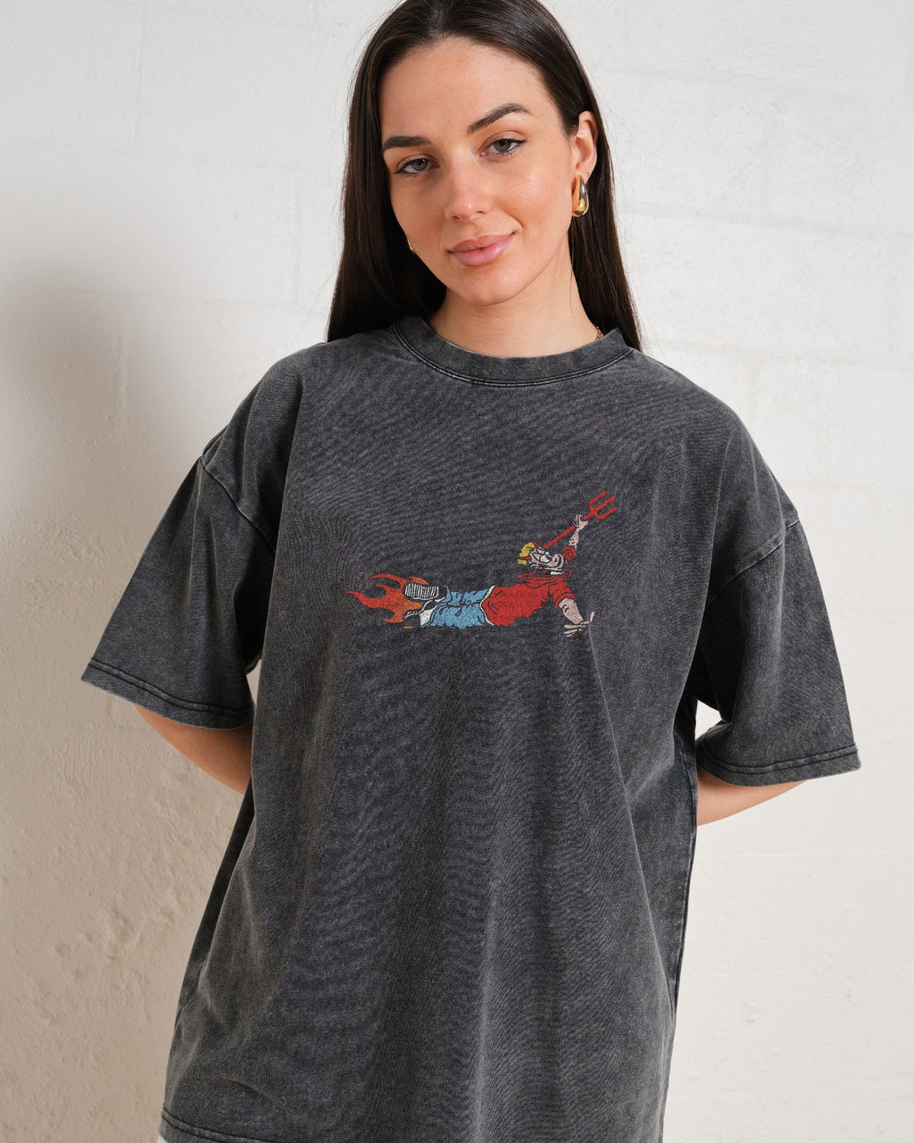 Hell Was Full Oversized Tee Unisex