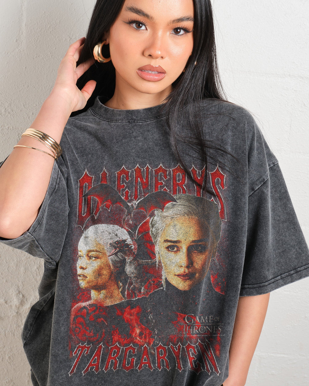 Vintage Daenerys Targaryen Oversized Tee Unisex