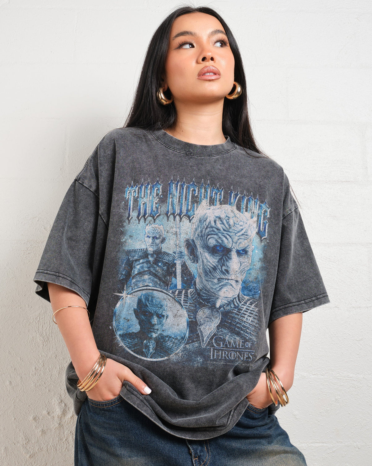Vintage Night King Oversized Tee Unisex