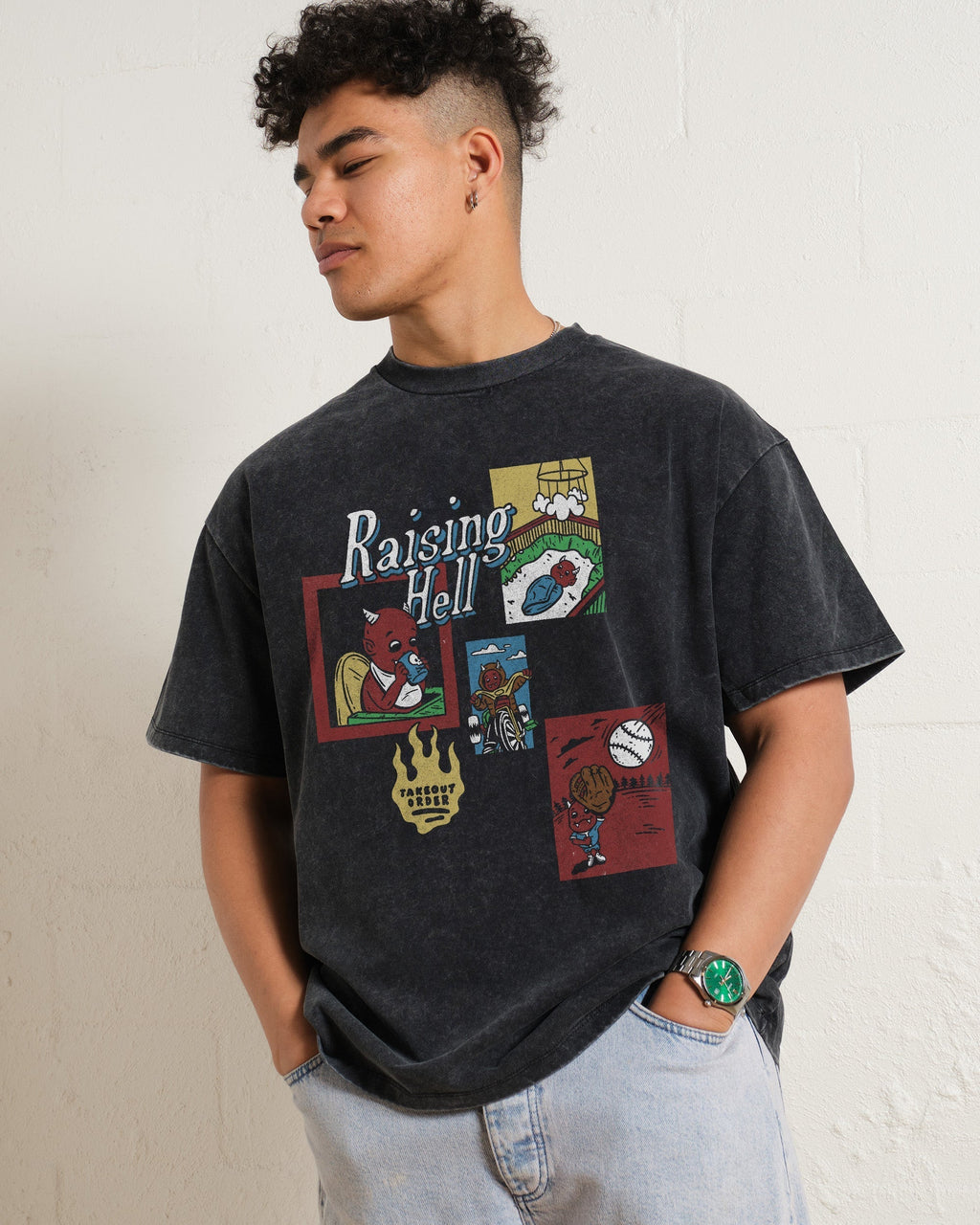 Raising Hell Oversized Tee Unisex