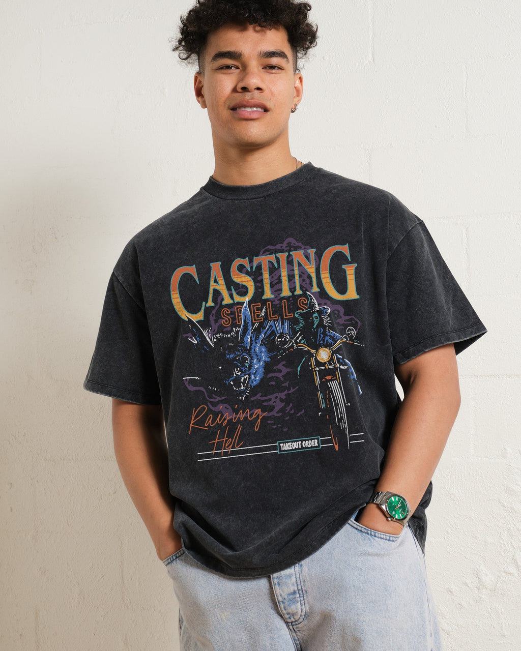 Casting Spells Raising Hell Oversized Tee Unisex