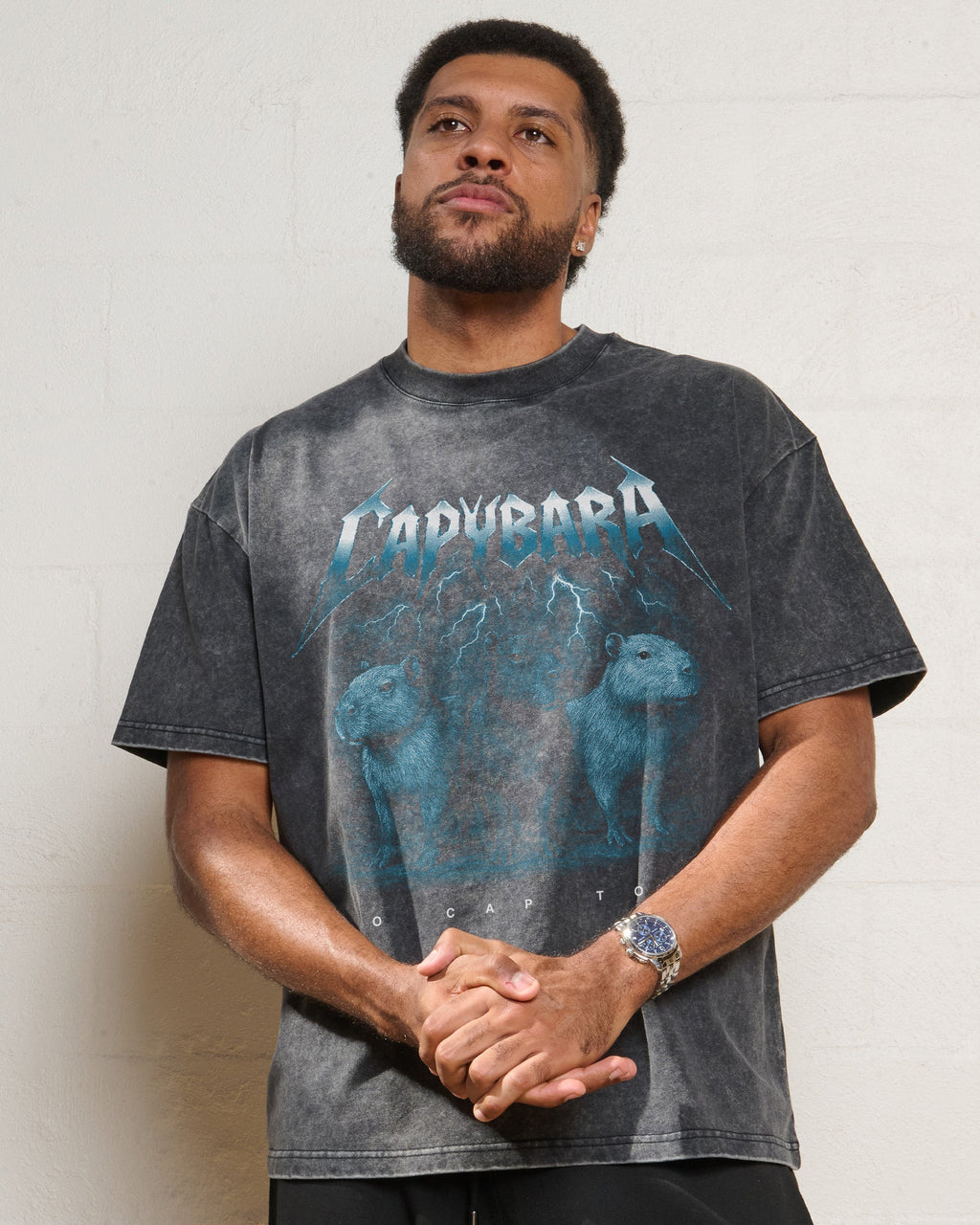 Capybara No Cap Tour Oversized Tee Unisex