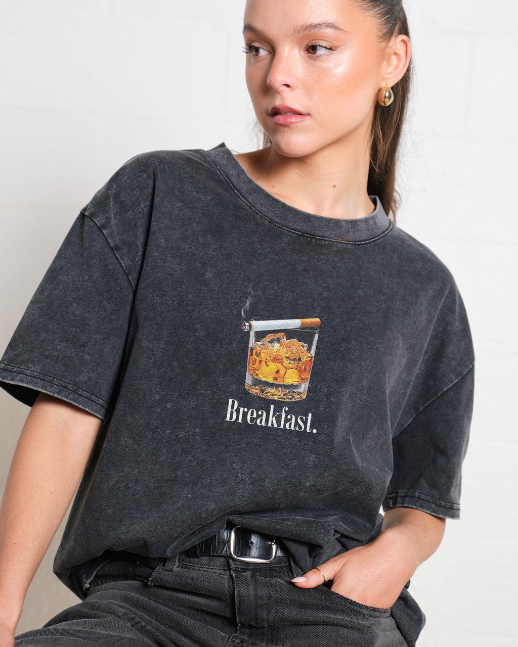 Breakfast Oversized Tee Unisex