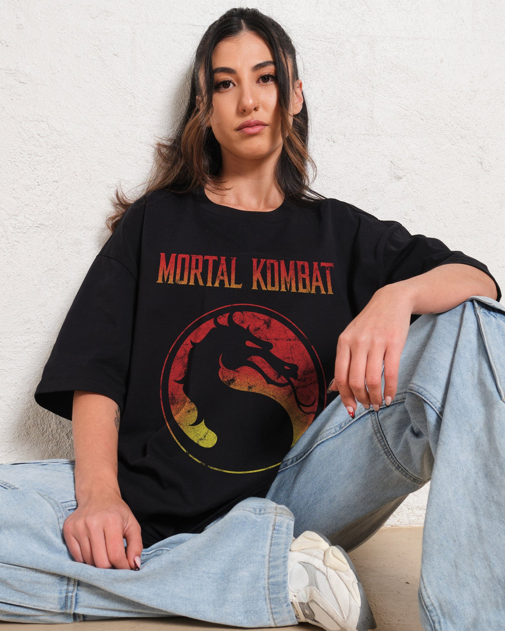 Mortal Kombat Logo Oversized Tee Unisex