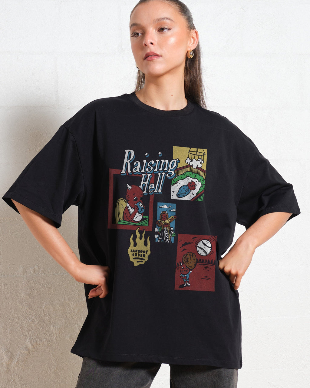 Raising Hell Oversized Tee Unisex