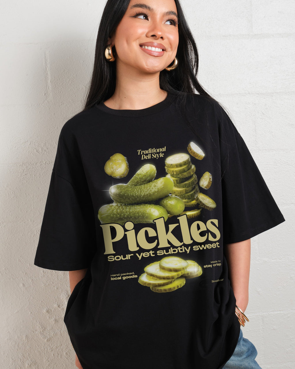 Sour Yet Sweet Pickles Oversized Tee Unisex