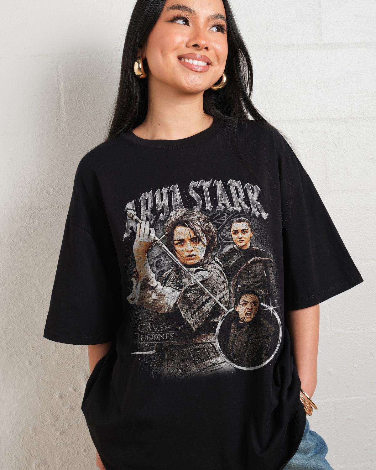 Vintage Arya Stark Oversized Tee Unisex