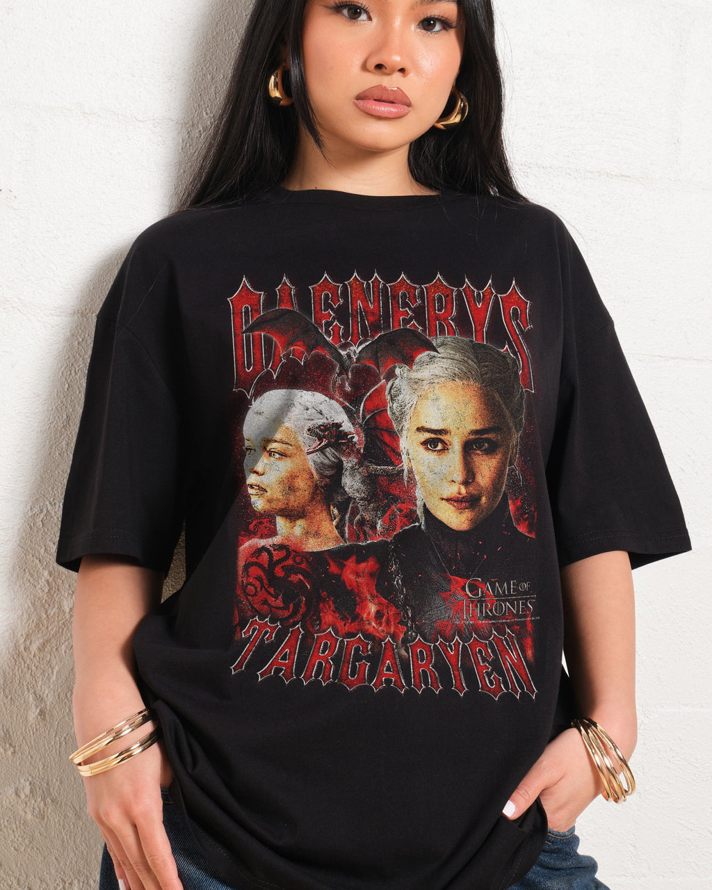 Vintage Daenerys Targaryen Oversized Tee Unisex