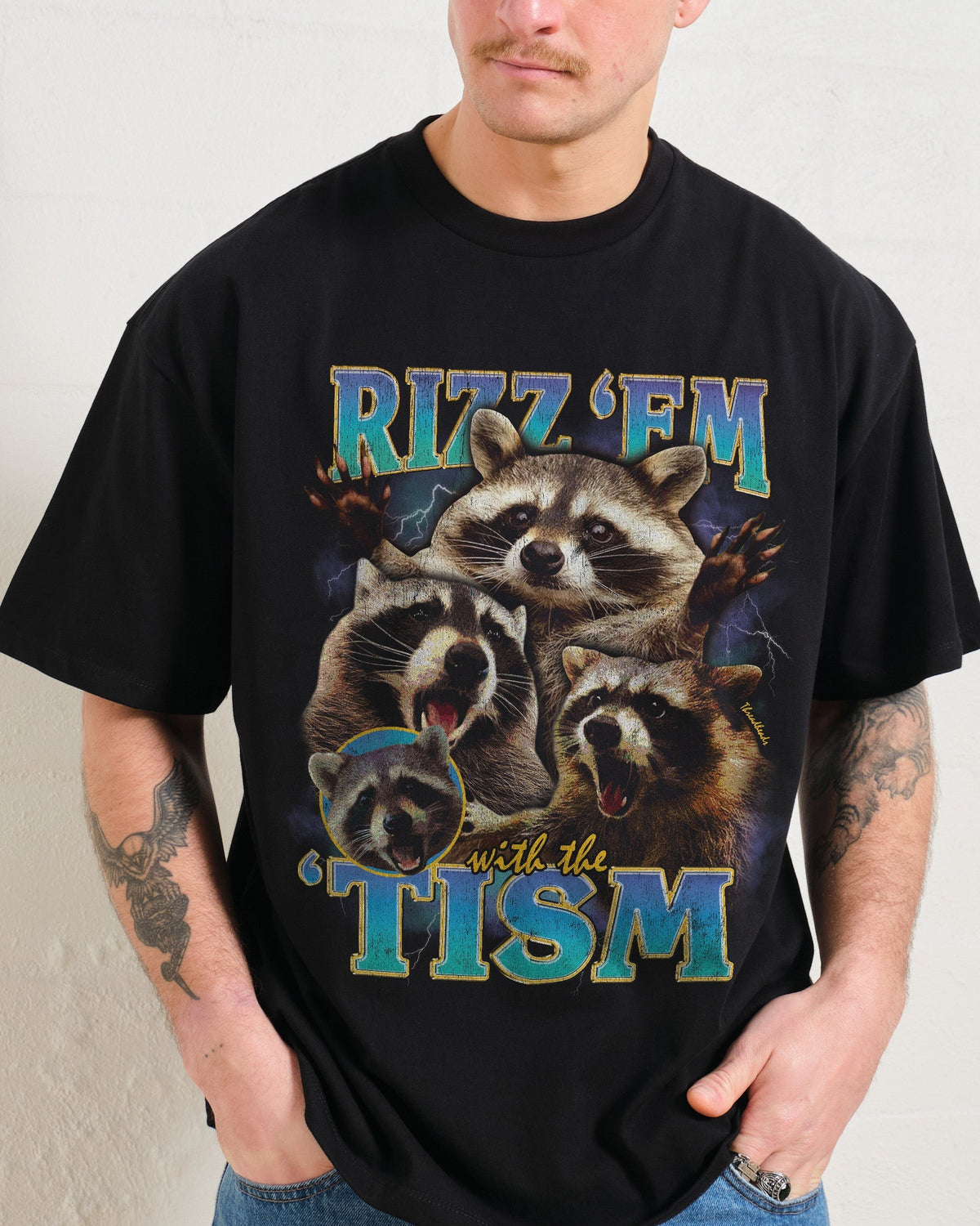 Rizz 'Em With the 'Tism Oversized Tee Unisex