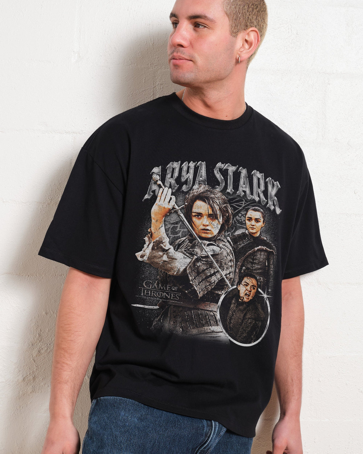 Vintage Arya Stark Oversized Tee Unisex