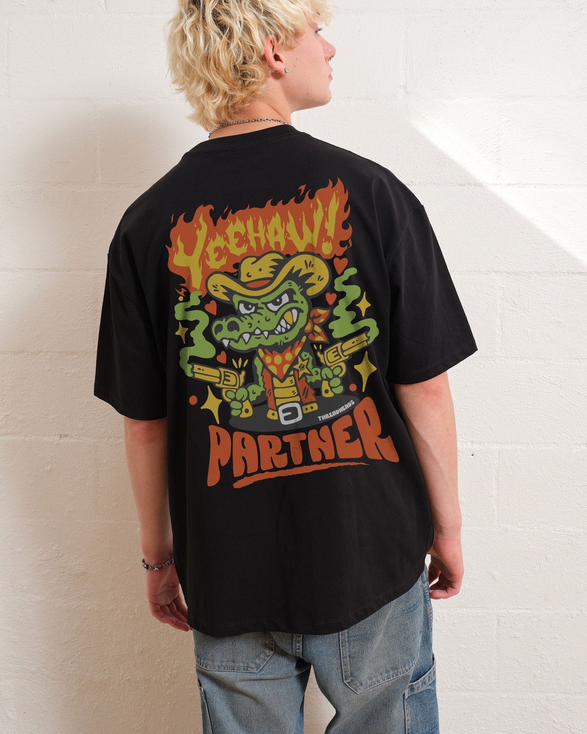 Yee Haw Crocodile Oversized Tee Unisex