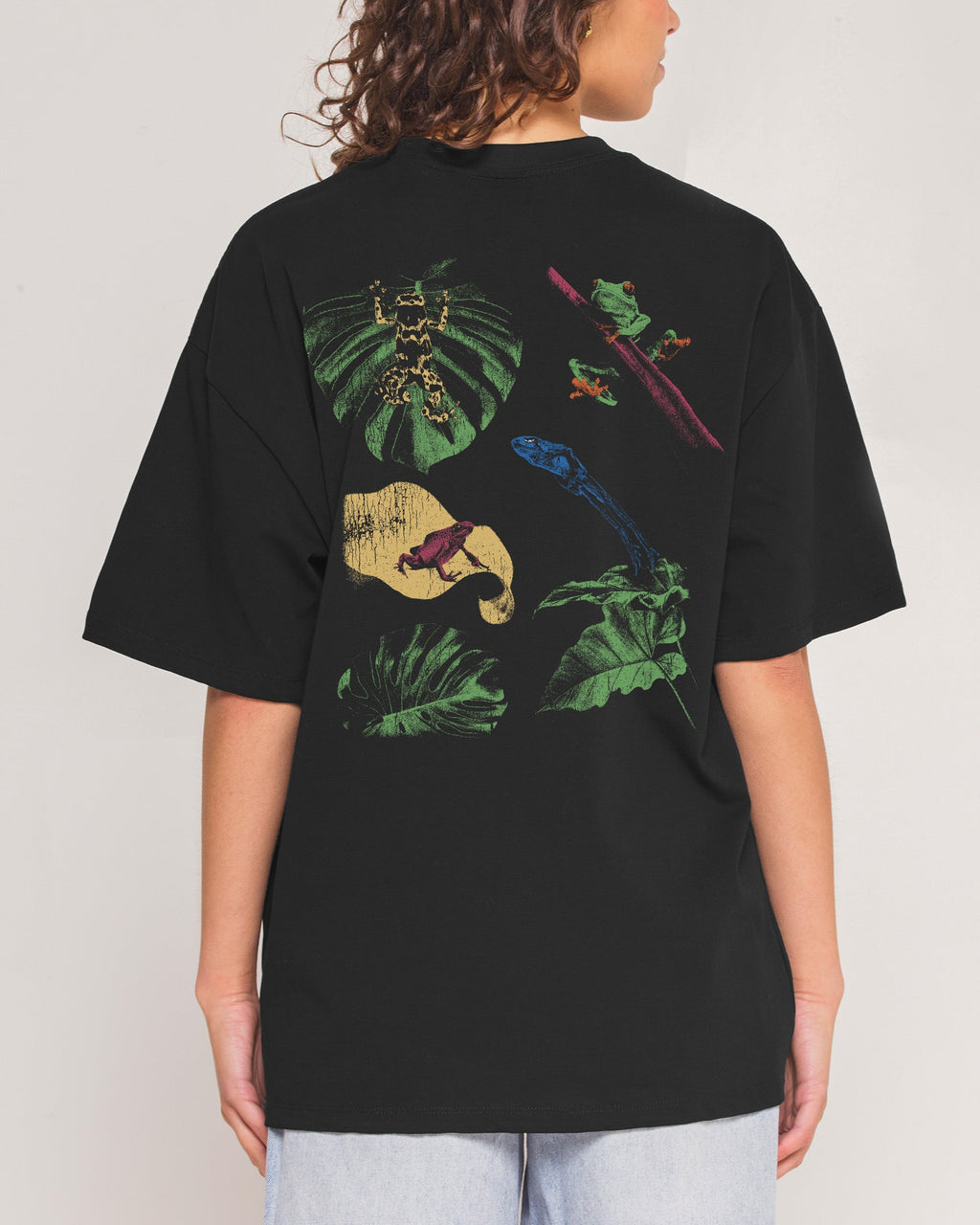 Man I Love Frogs Jungle Edition Oversized Tee Unisex