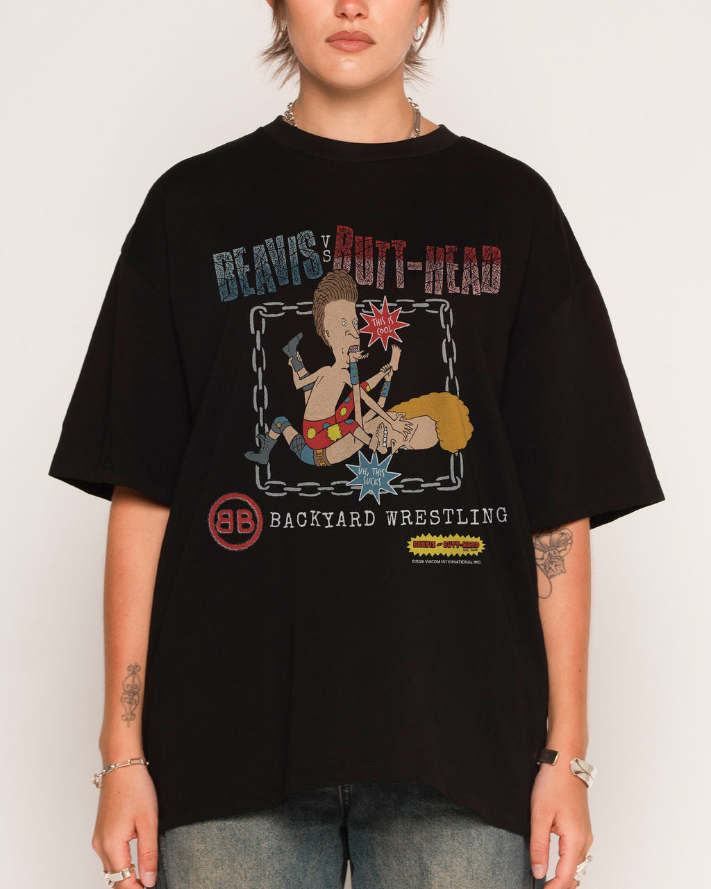 Backyard Wrestling Oversized Tee Unisex