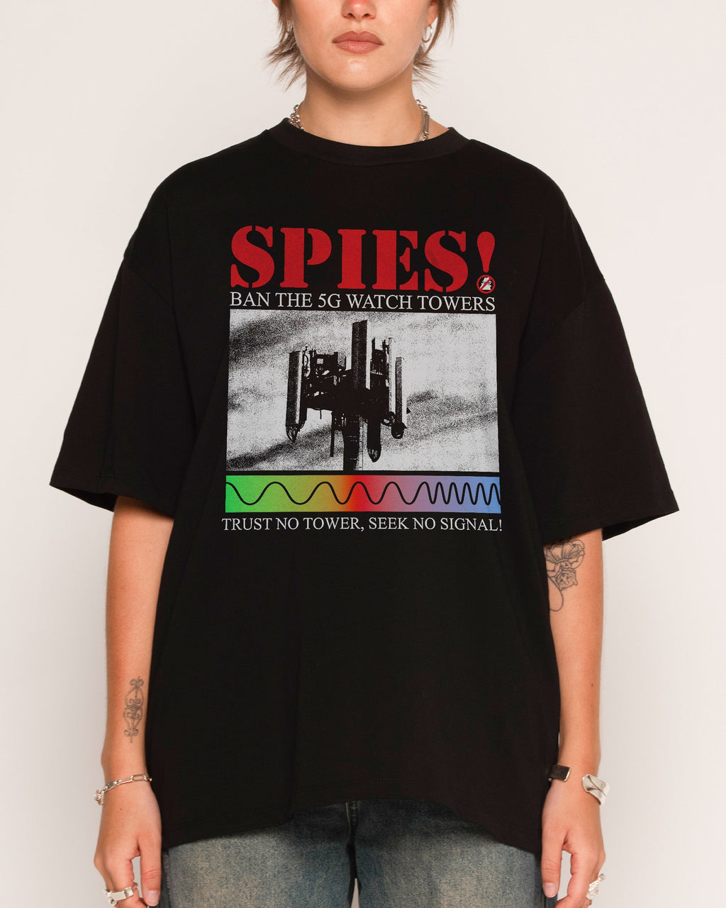 Seek No Signal Oversized Tee Unisex