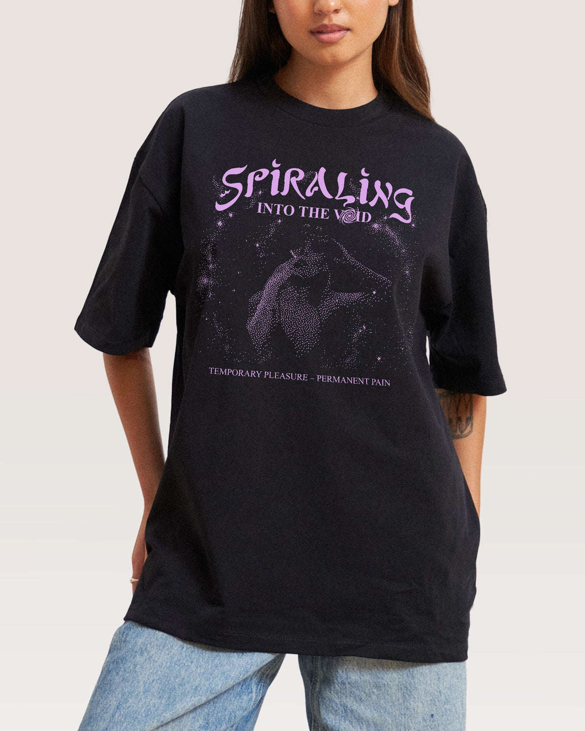 Spiralling Into the Void Oversized Tee Unisex