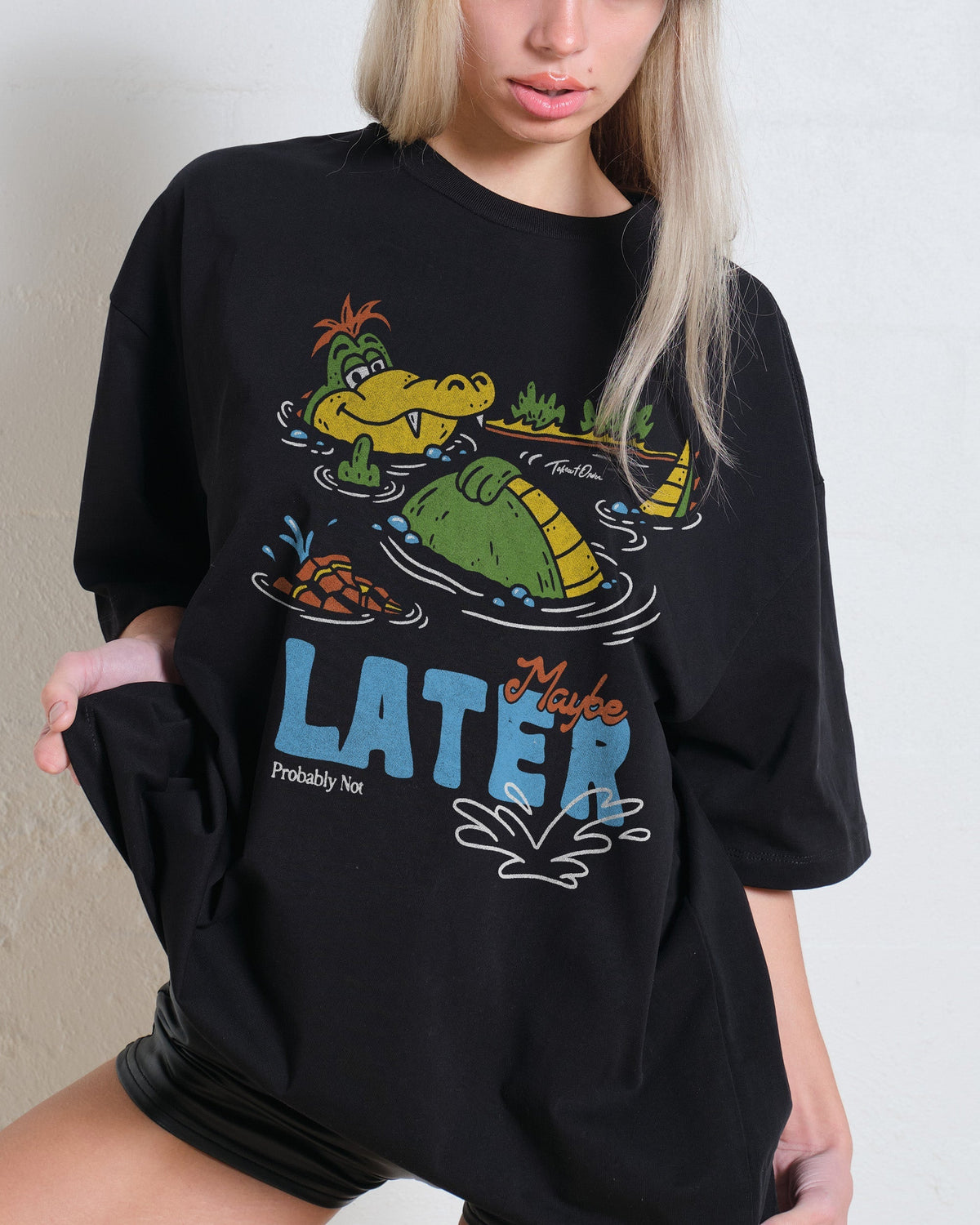 Maybe Later Oversized Tee Unisex