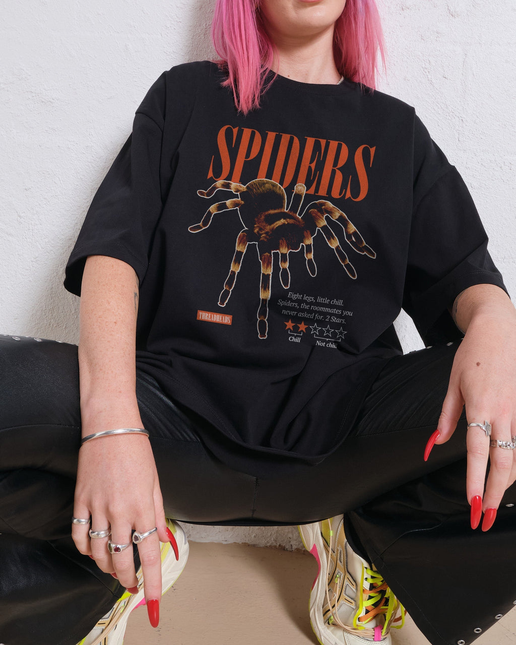 Spiders: A Review Oversized Tee Unisex