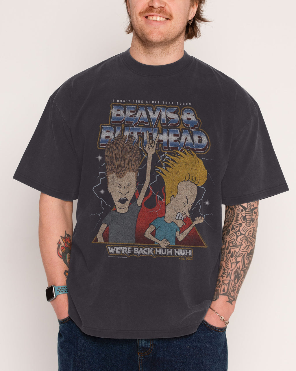 Heh Heh Metalheads Wash Tee Unisex