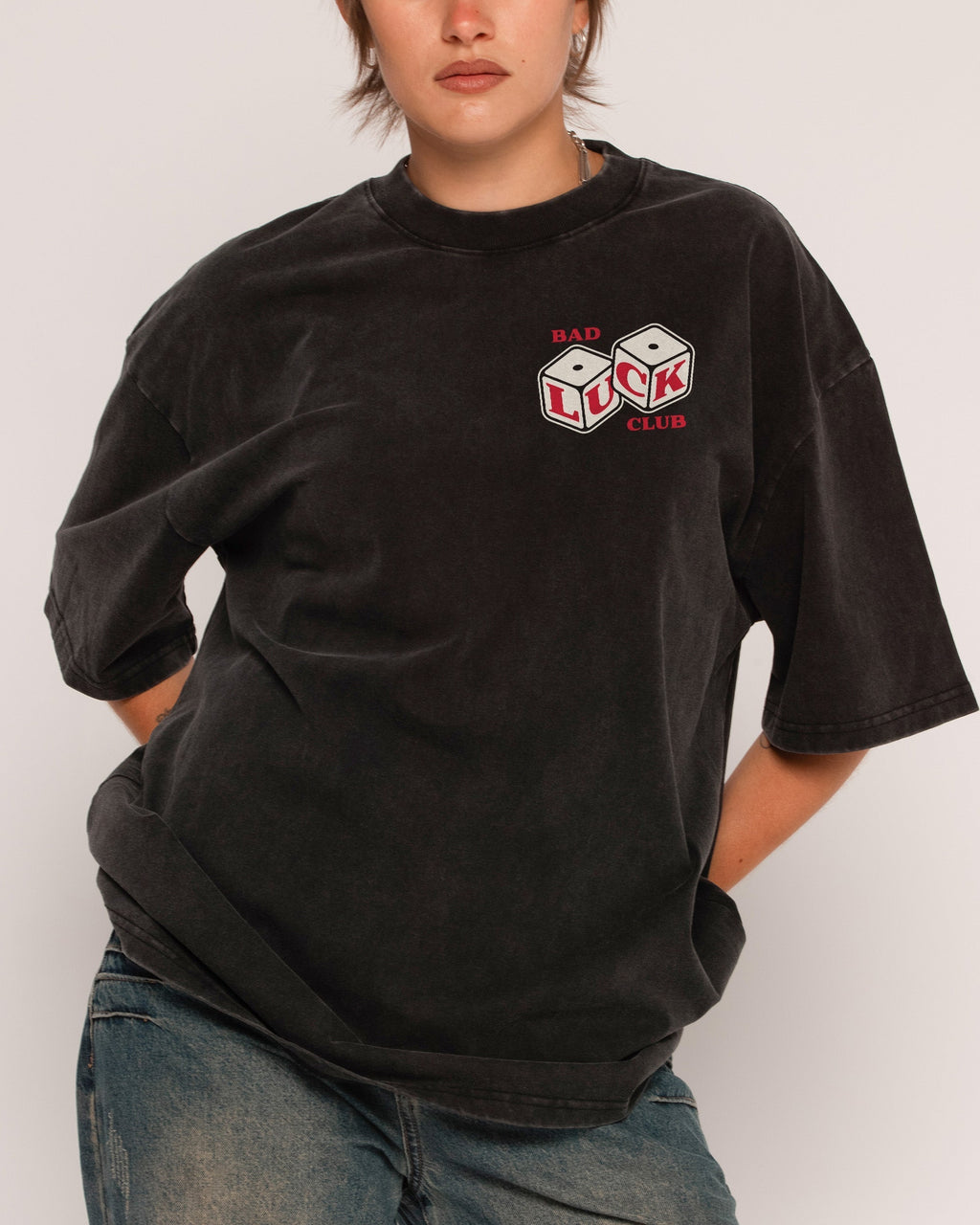 Bad Luck Club Oversized Tee Unisex