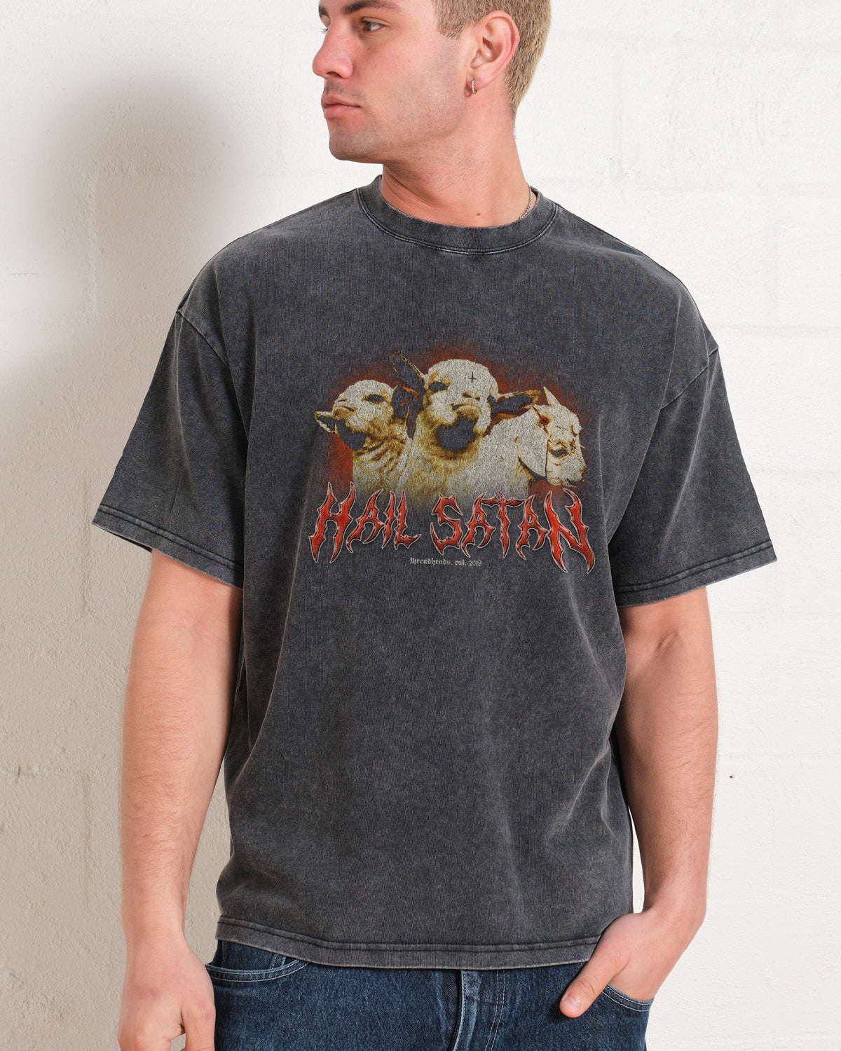 Hail Satan Oversized Tee Unisex