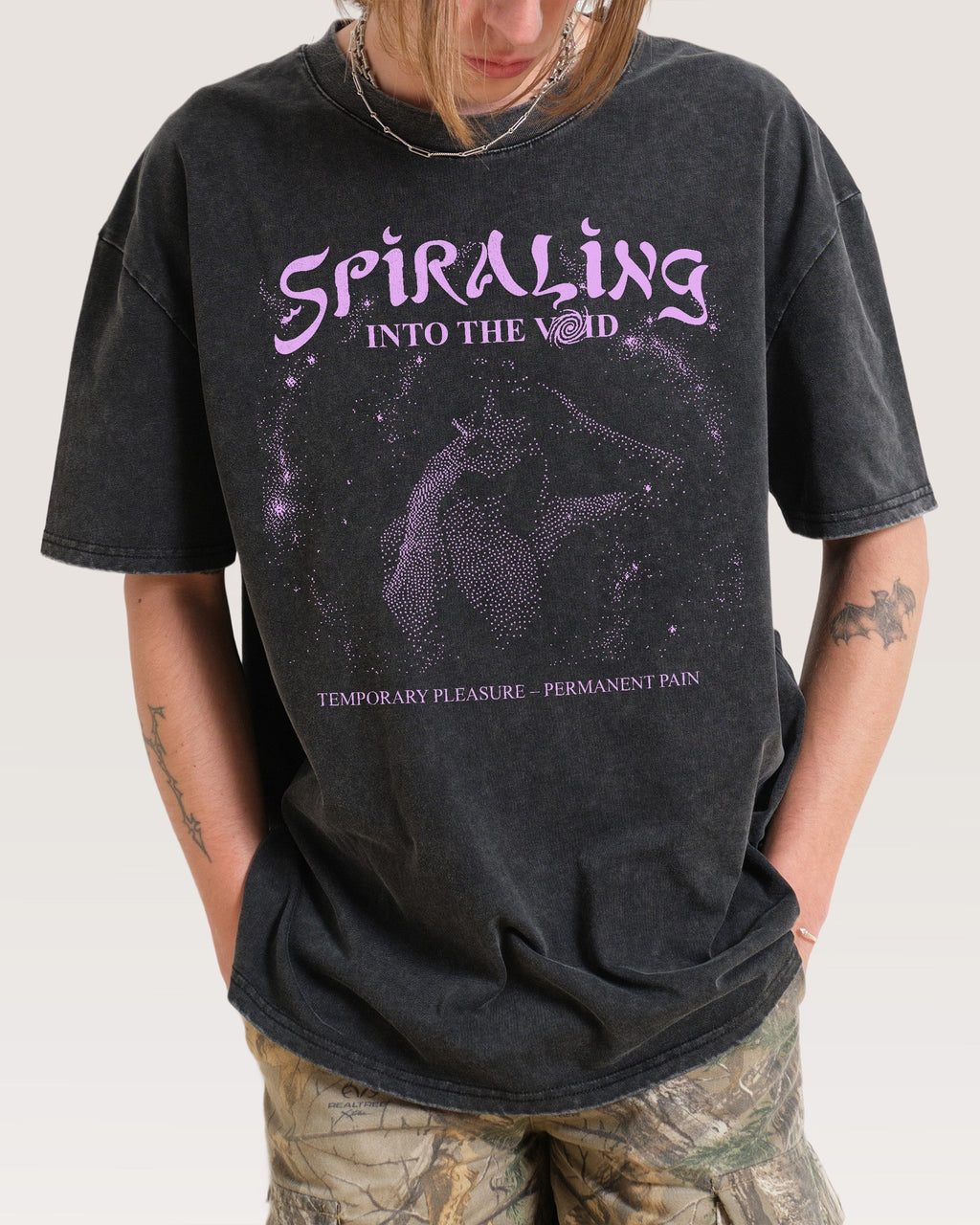 Spiralling Into the Void Oversized Tee Unisex