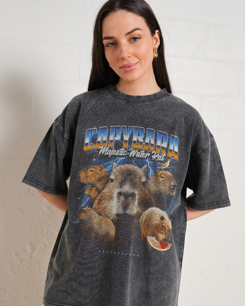 Capybara Water Rat Oversized Tee Unisex