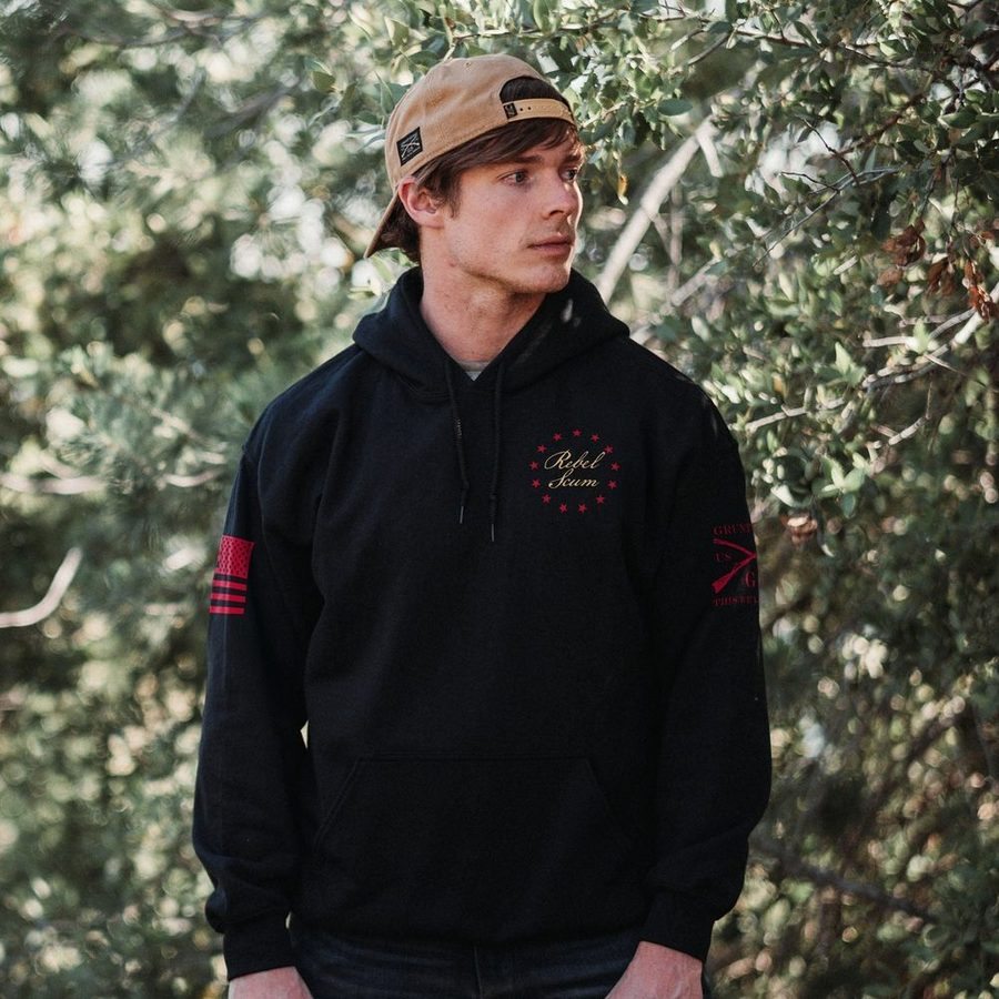 Sticking It To The Man Hoodie - Black