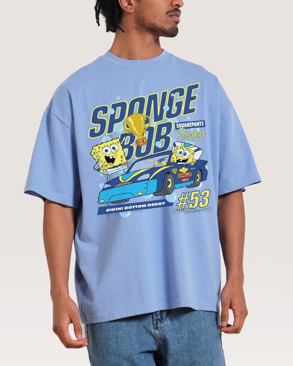 Spongebob Racing Oversized Tee Unisex