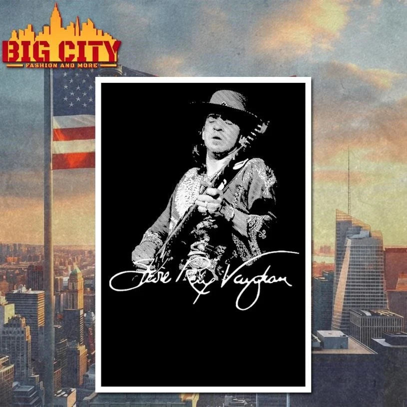 Blues Guitar Stevie Ray Vaughan Signature Shirt Unisex