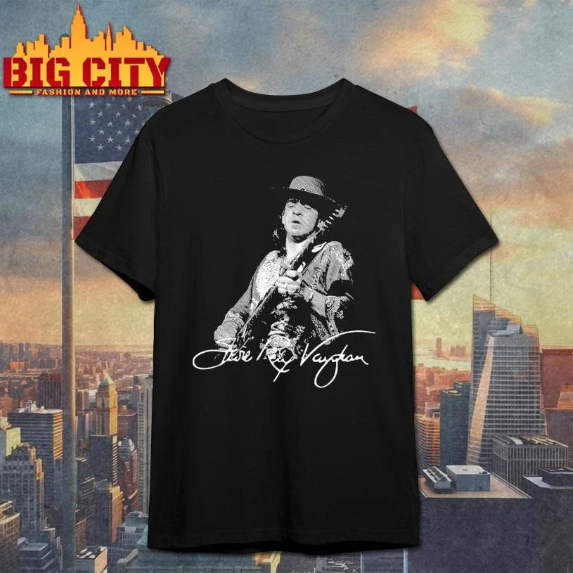 Blues Guitar Stevie Ray Vaughan Signature Shirt Unisex