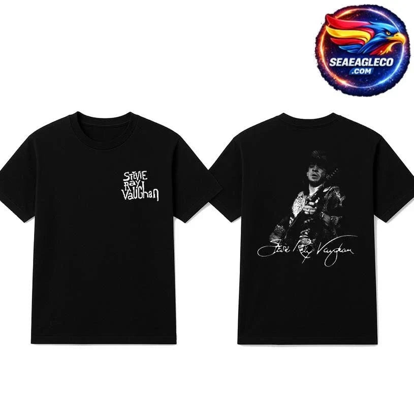 Blues Guitar Stevie Ray Vaughan Two Sided Shirt Unisex