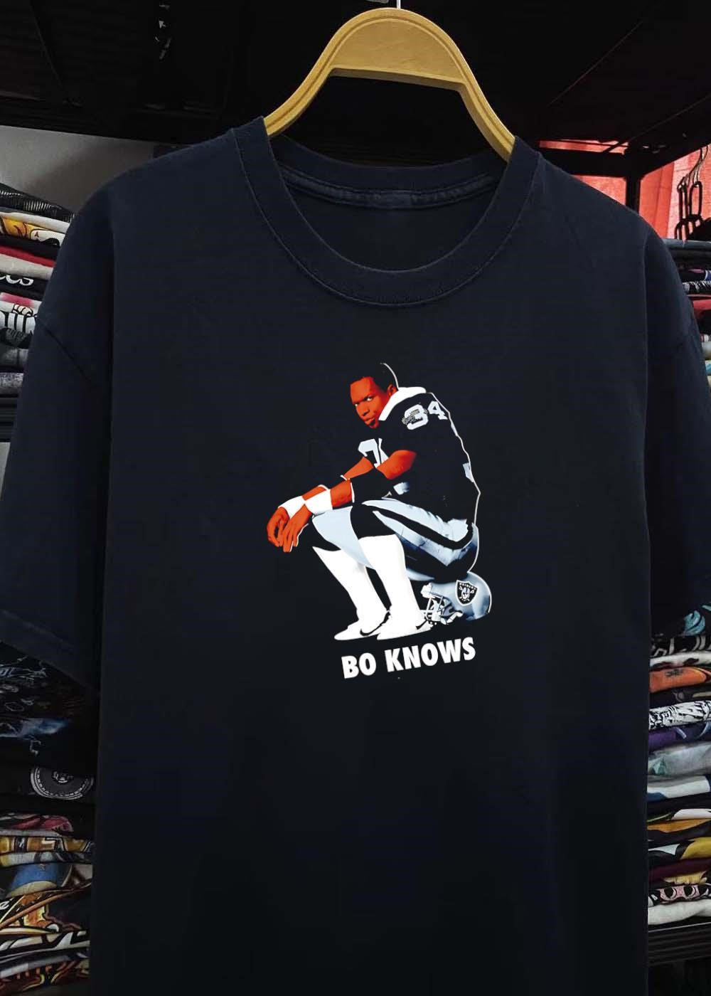 Bo Knows Bo Jackson Sitting on Raiders Helmet shirt