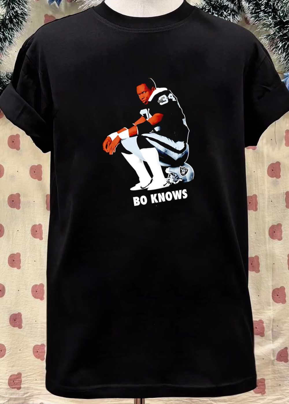 Bo Knows Bo Jackson Sitting on Raiders Helmet shirt