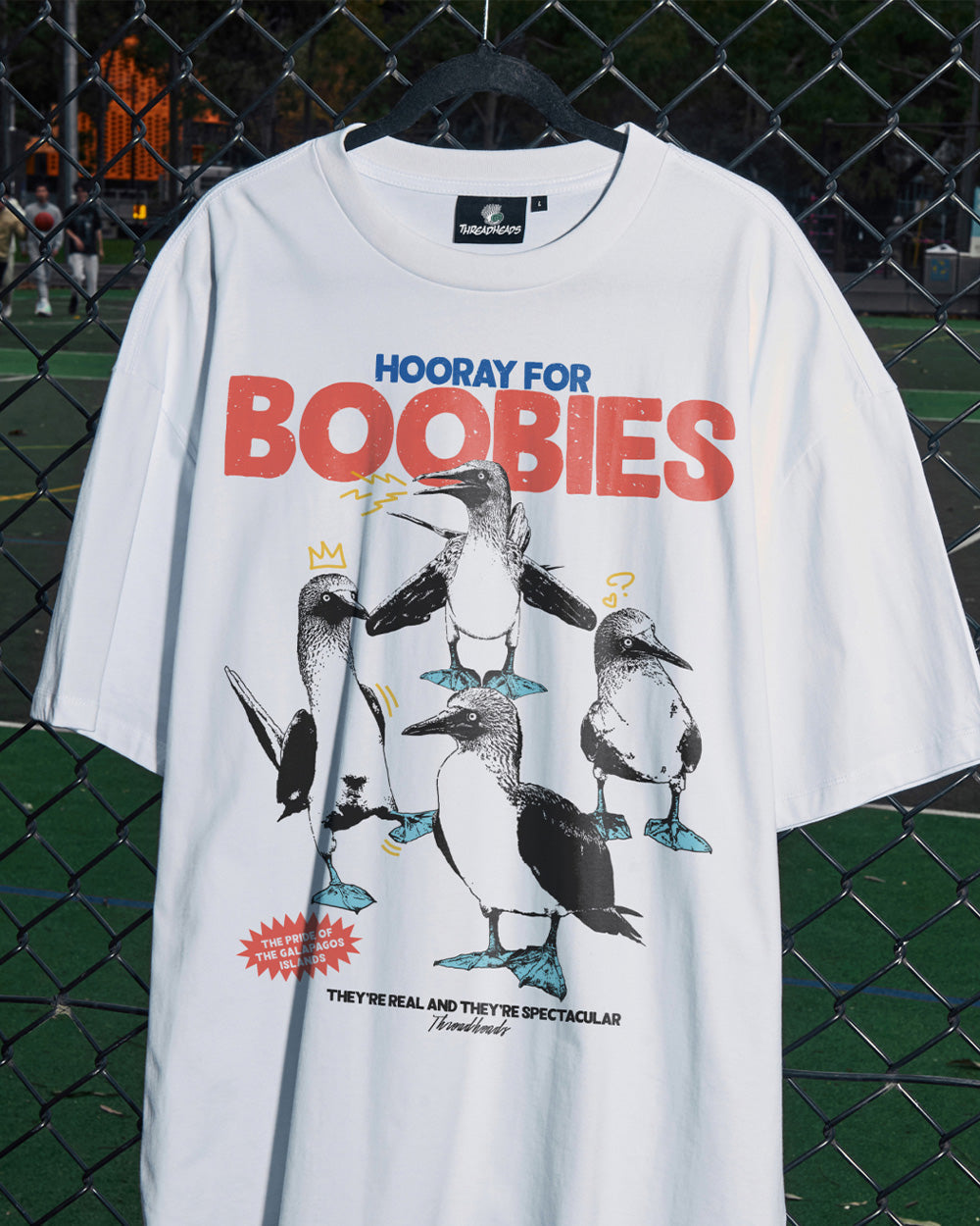 Hooray for Boobies Oversized Tee Unisex