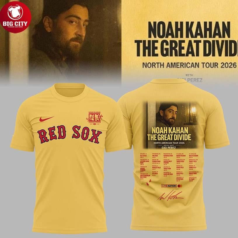 Boston Red Sox x Noah Kahan North America Tour 2026 Two Sided Shirt Unisex