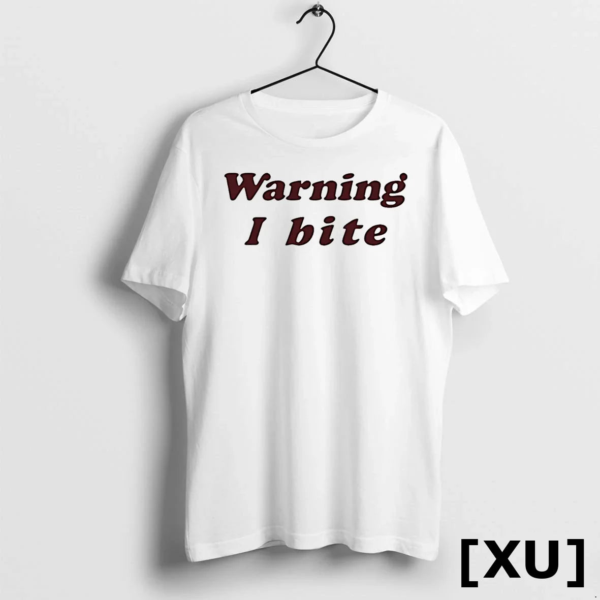 Brooklyn Wearing Warning I Bite Tshirts Sweater Unisex