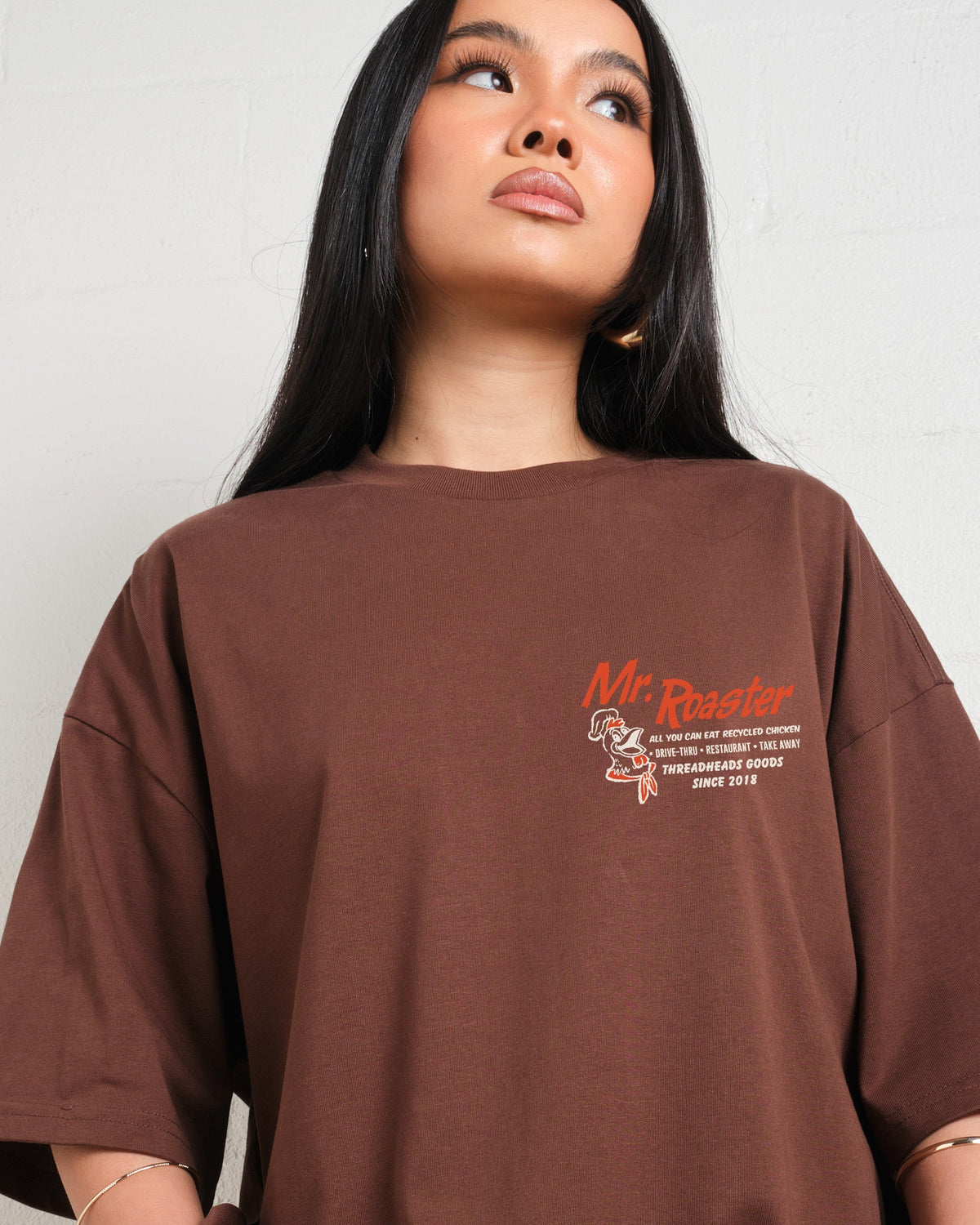 Mr. Roaster Fried Chicken Oversized Tee Unisex