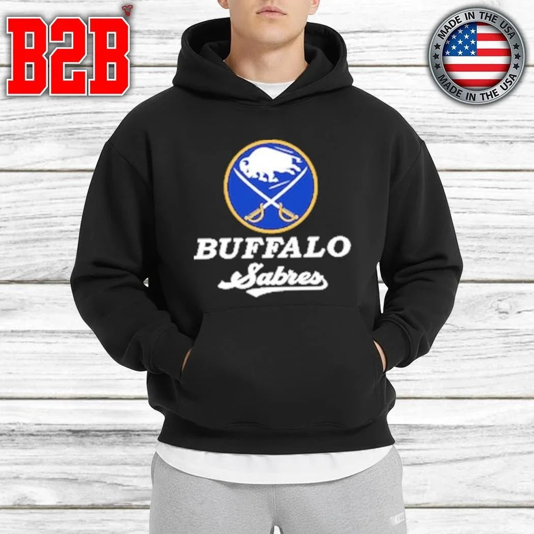 Buffalo Sabres Levelwear Black Team Surge Luxe Signature Knit Shirt Unisex