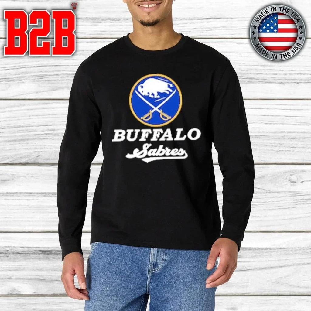 Buffalo Sabres Levelwear Black Team Surge Luxe Signature Knit Shirt Unisex