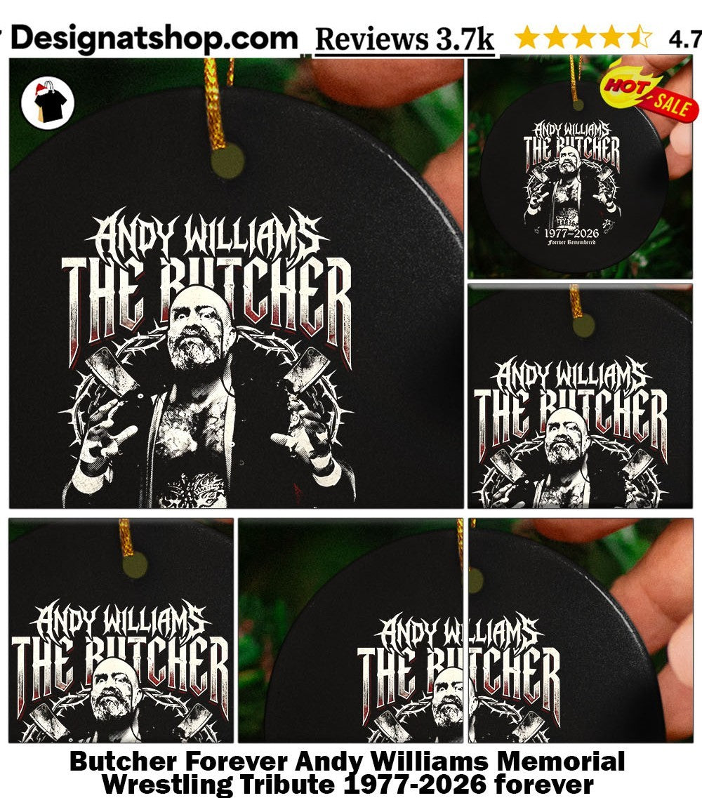 Butcher Forever Andy Williams Memorial Wrestling Tribute 1977-2026 forever rememberred shirt