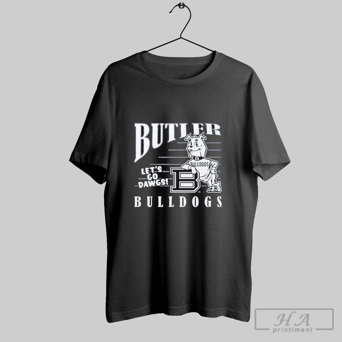 Butler Bulldogs Lets Go Dawgs Mascot T Shirts Unisex