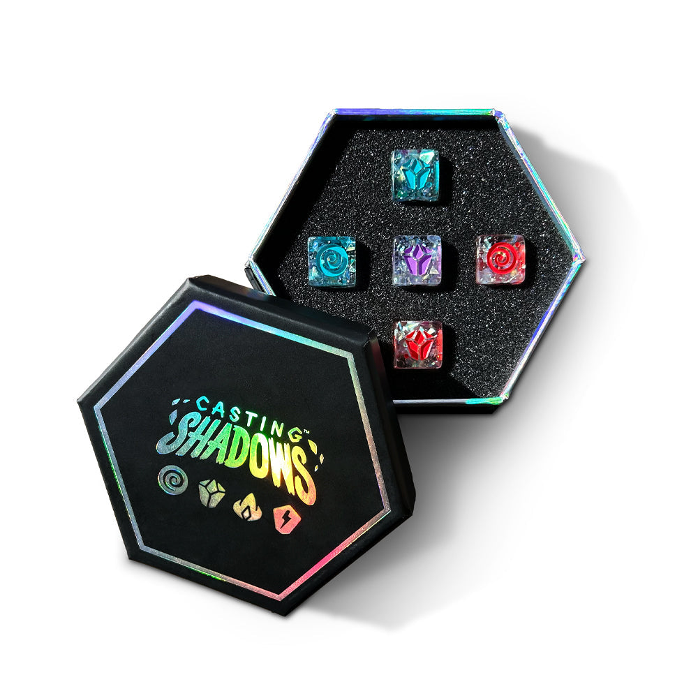 Casting Shadows: Sparkle Core Resource Dice Set Unisex