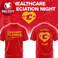 Calgary Flames Healthcare Appreciation Night 2026 NHL Two Sided Shirt Unisex