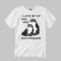 Cats I Love My GF And Her Back Problems Shirt