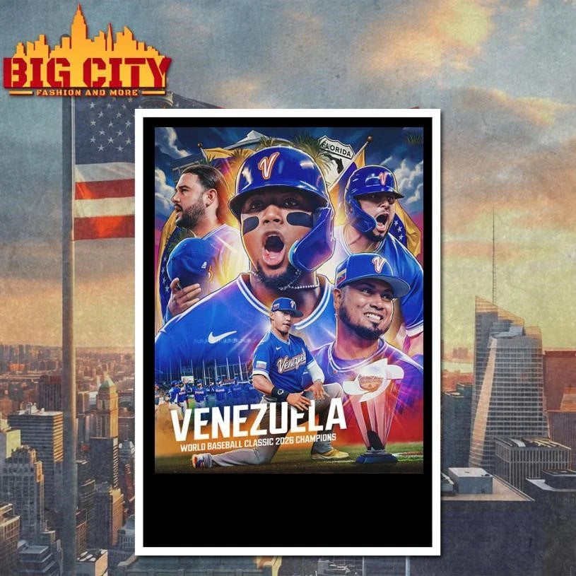 Celebrates Venezuela Champions 2026 World Baseball Classic 2026 Championship Poster Shirt Unisex