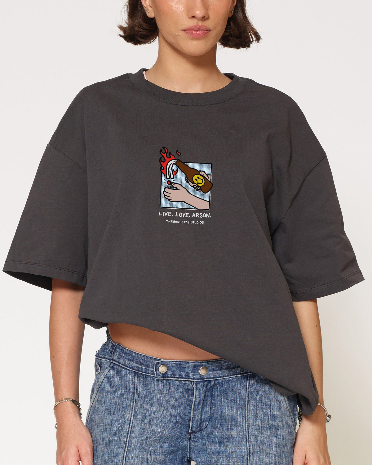 Live. Love. Arson Oversized Tee Unisex