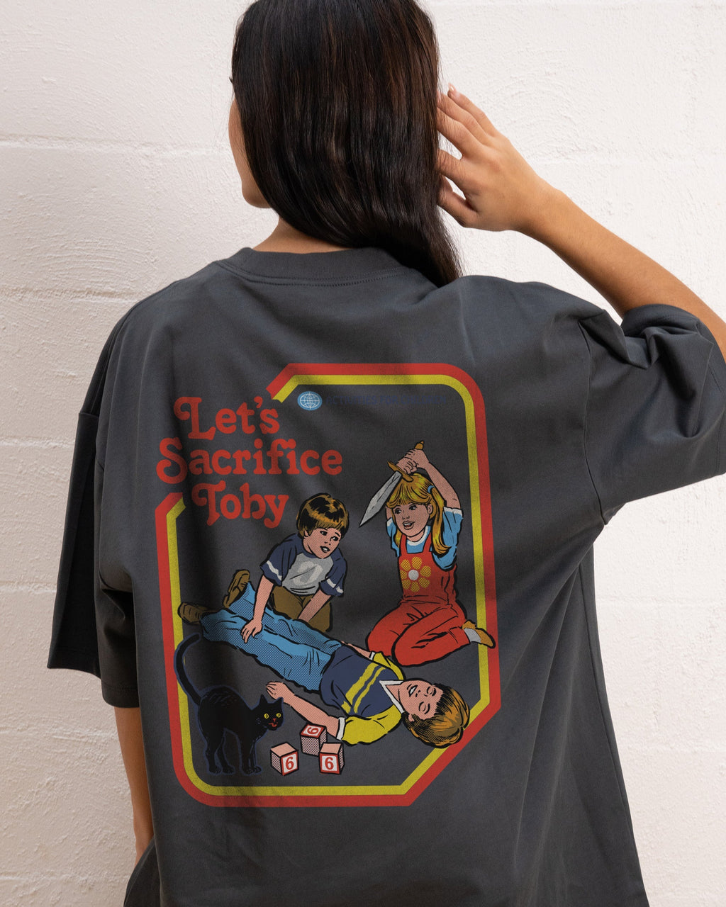 Let's Sacrifice Toby Front and Back Oversized Tee Unisex